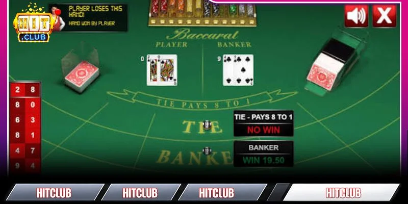 Bỏ túi mẹo hay khi chơi Baccarat HITCLUB dành cho tân thủ